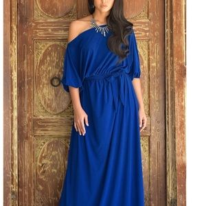 KOHKOH 2 Maxi Black Dress Off Shoulder Dress 3/4 sleeve Woman’s long Flo…